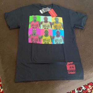 Chicago Bulls Dennis Rodman - NBA pop art Tee